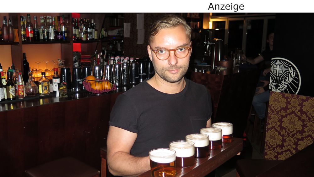 Marcus mit Pro-Bier-Brett