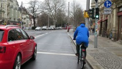 Achtung, der Radweg endet hier.