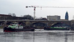 Nach gut fünf Minuten konnte die Albis allein Fahrt aufnehmen.