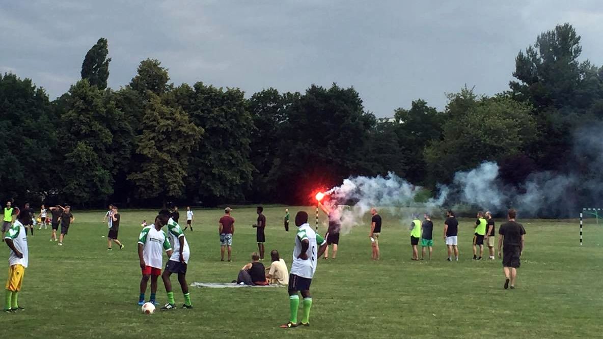 Pyrotechnik beim Alaunpokal