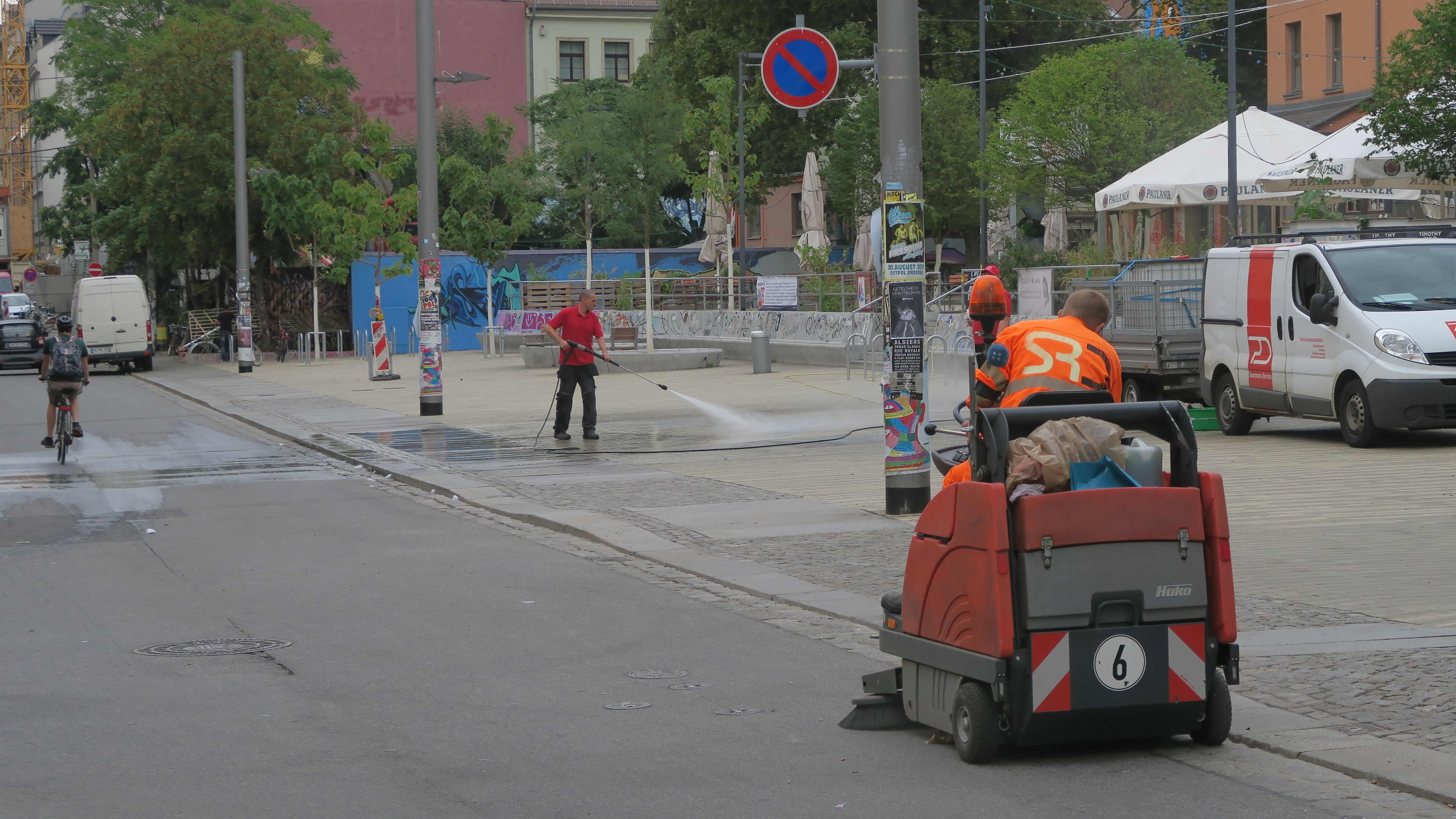 Gemeinsam mit der Stadtreinigung hieß es: Sauberer unsere Neustadt