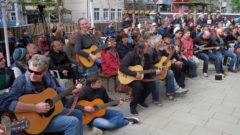 Auch wenn es ein paar Gitarristen weniger waren, die Stimmung war gut.