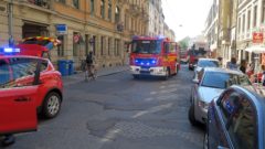 Feuerwehr-Kurzbesuch auf der Louisenstraße