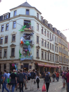 Geschmückte Ecke Martin-Luther-Louisenstraße