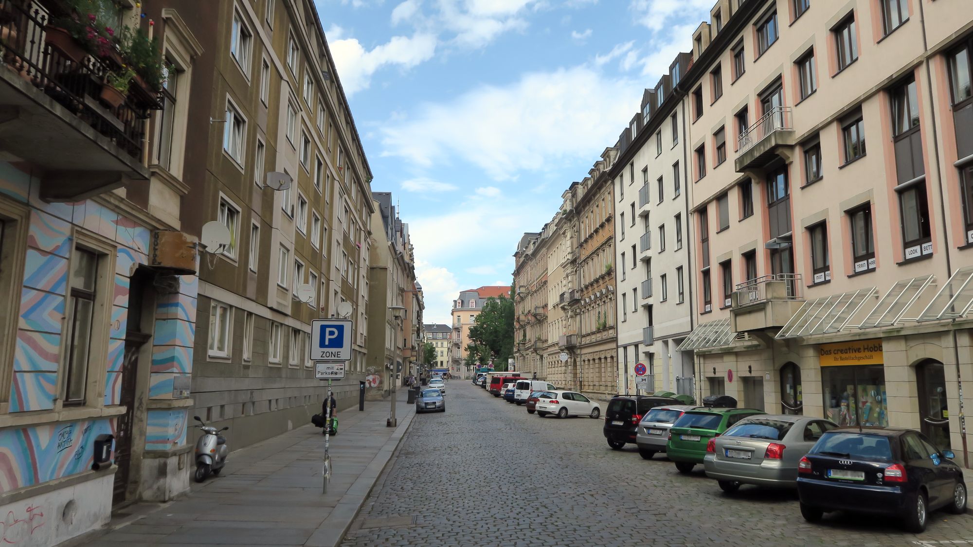 Schrägparken auf der südlichen Martin-Luther-Straße bleibt.