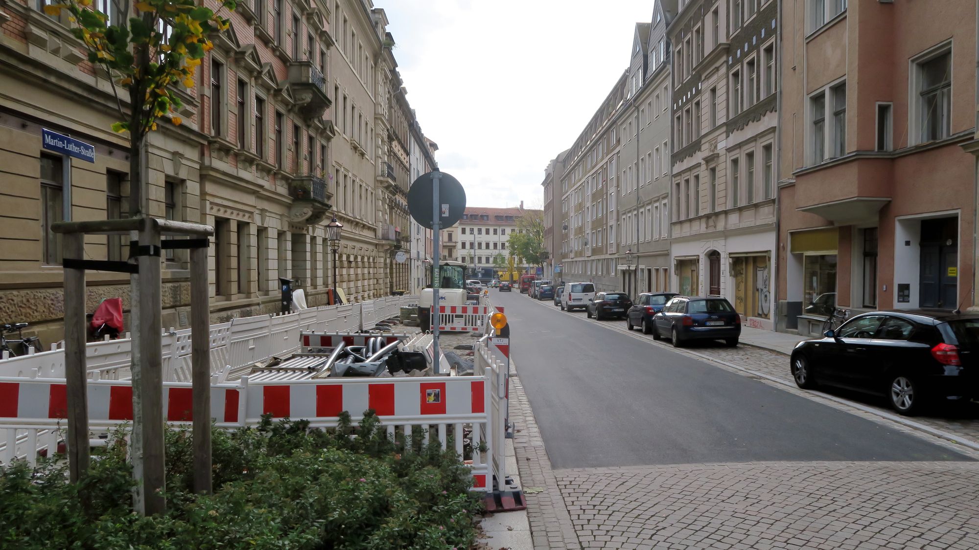 Fast fertig: südliche Martin-Luther-Straße