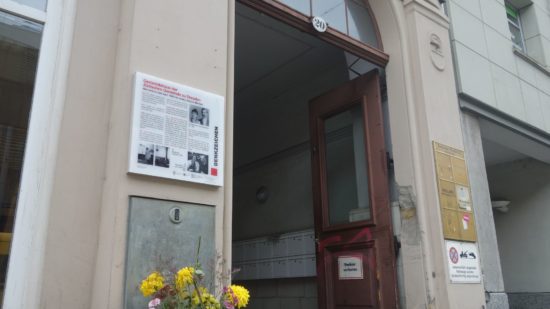 Gedenktafel "Denkzeichen" an der Bautzner Straße 20