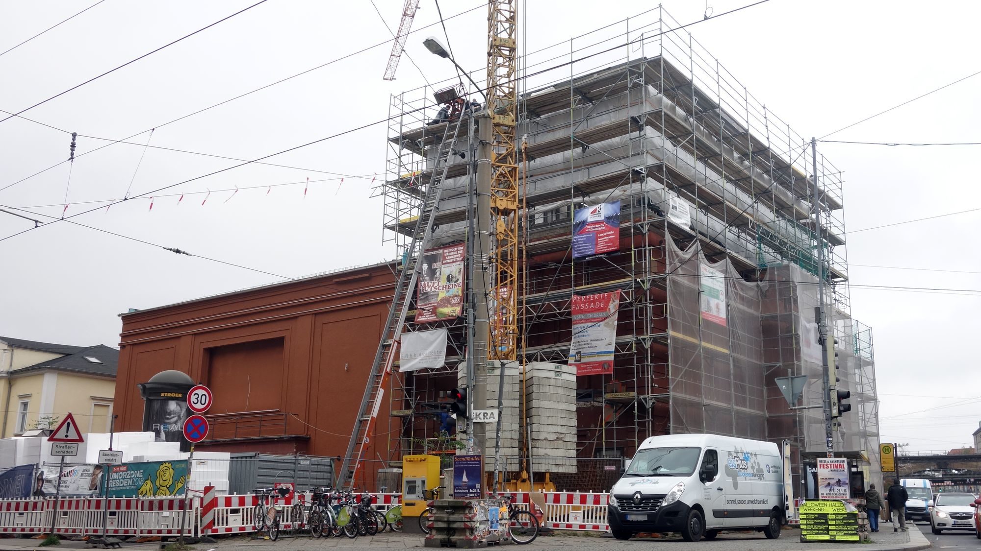 Schauburg: Lesung in der Baustelle