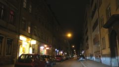 Alaunstraße bei Nacht