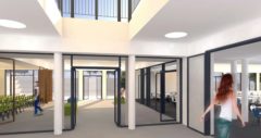 Eingangsbereich - Visualisierung: NBHG Architekten