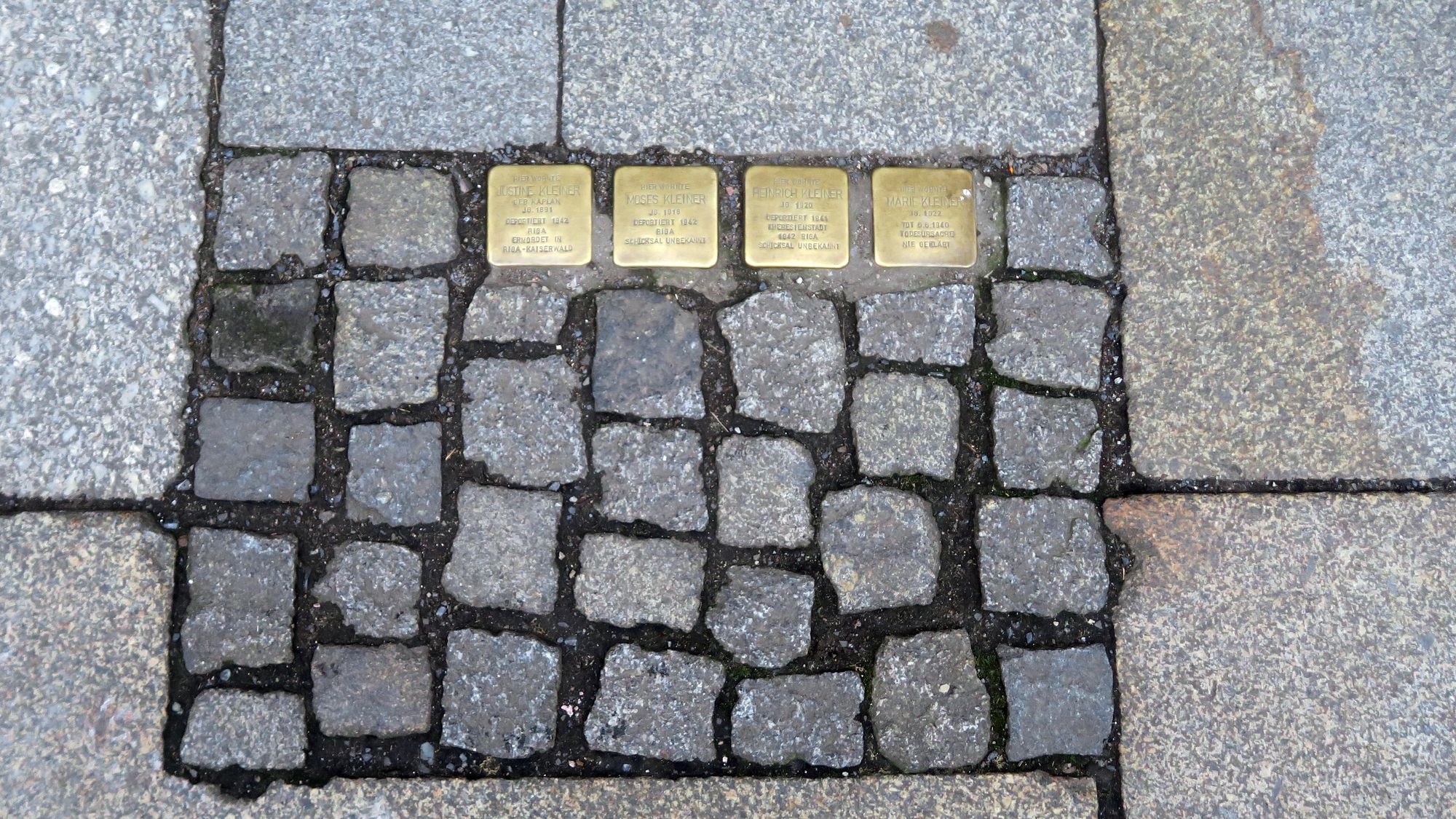 Stolpersteine auf der Louisenstraße