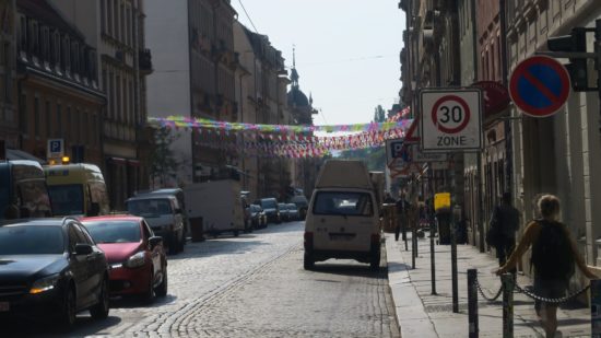 Rummel auf der Louisenstraße