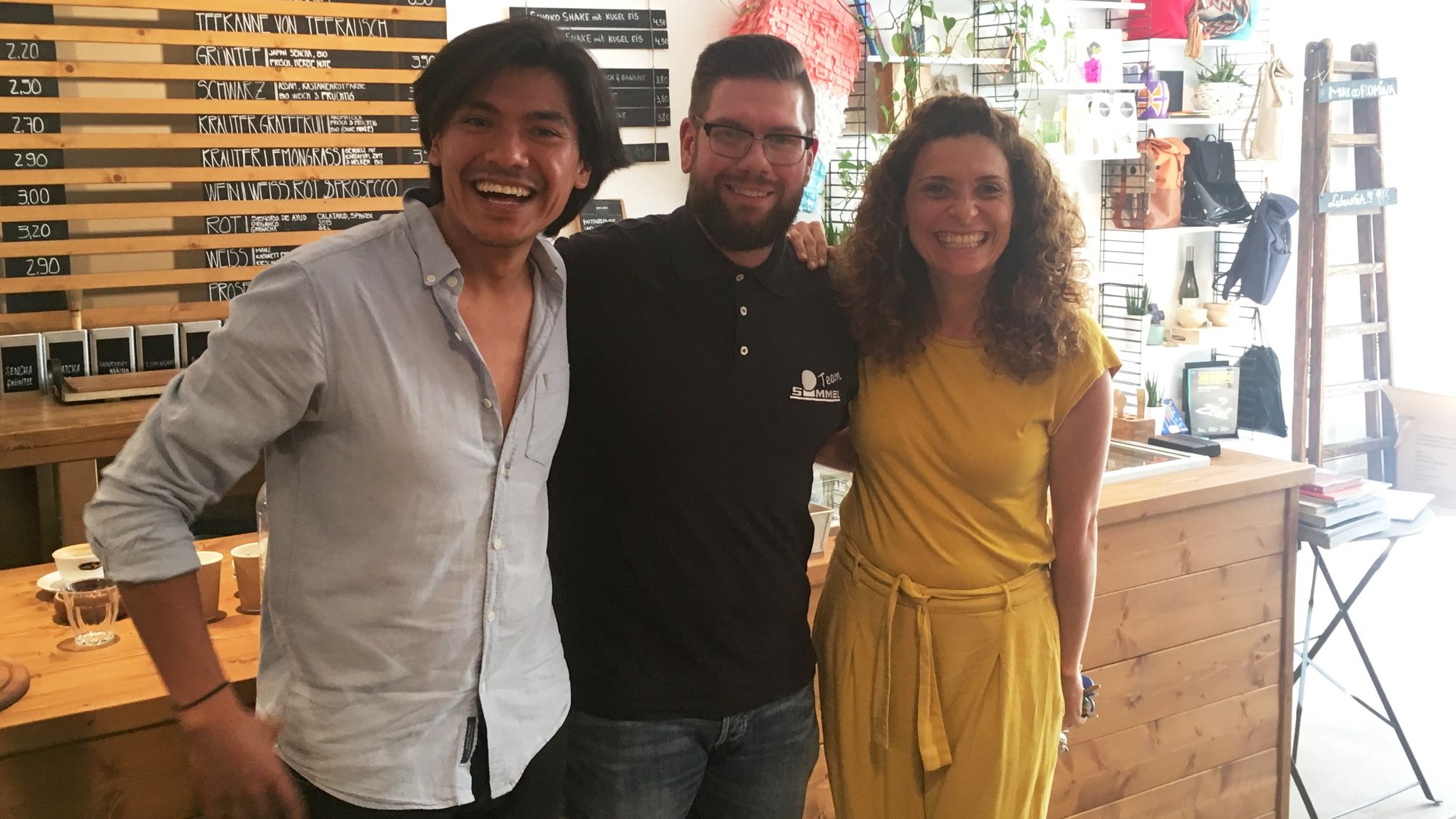 PauPau im Simmel: Armando Reyes Prado, Martin Fiedler und Vanessa Bravo Feria freuen sich auf die Kooperation.