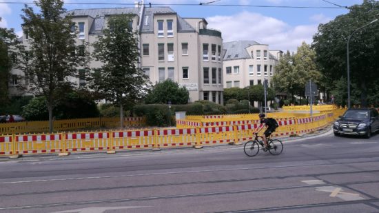 Fast abgeschlossen. Die Abwasser-Baustelle an der Forststraße.