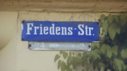 Die Friedensstraße wurde 1874 getauft