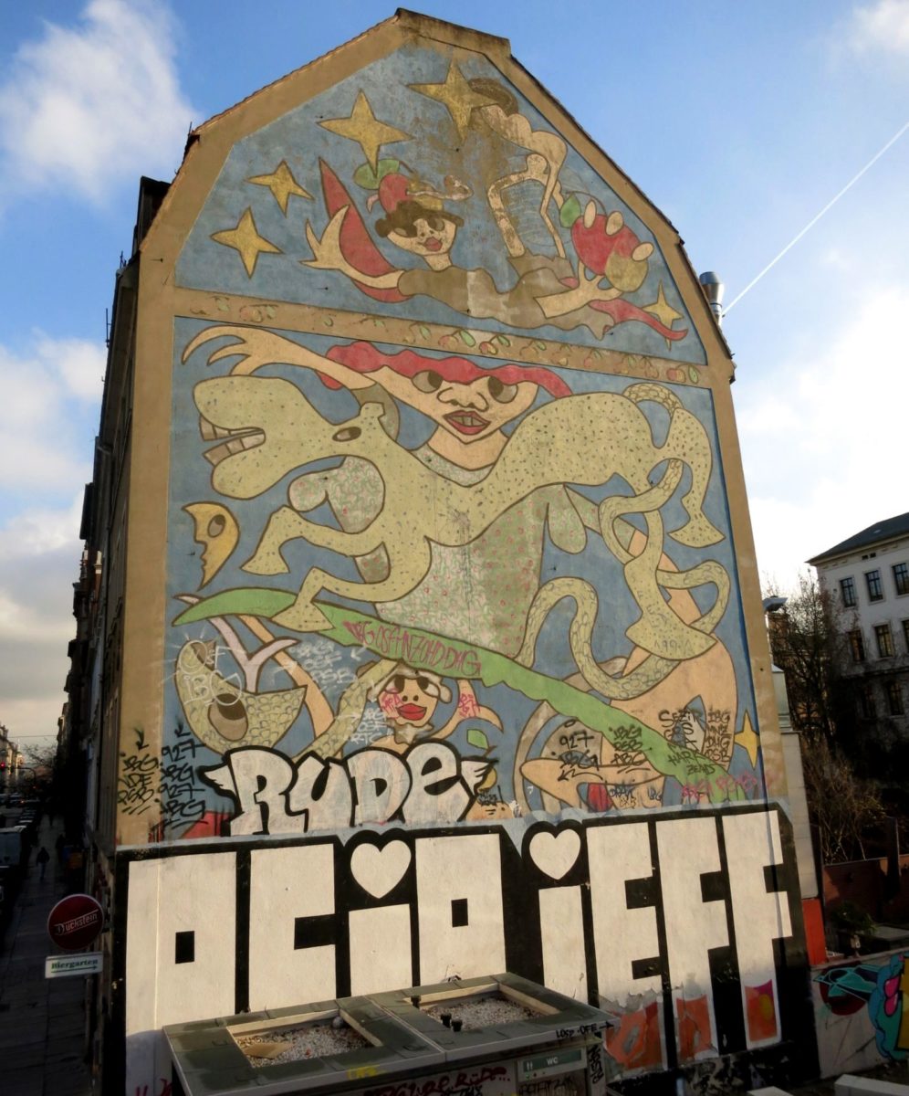 Richaâârds berühmtes Werk an der Louisenstraße im Herbst 2014