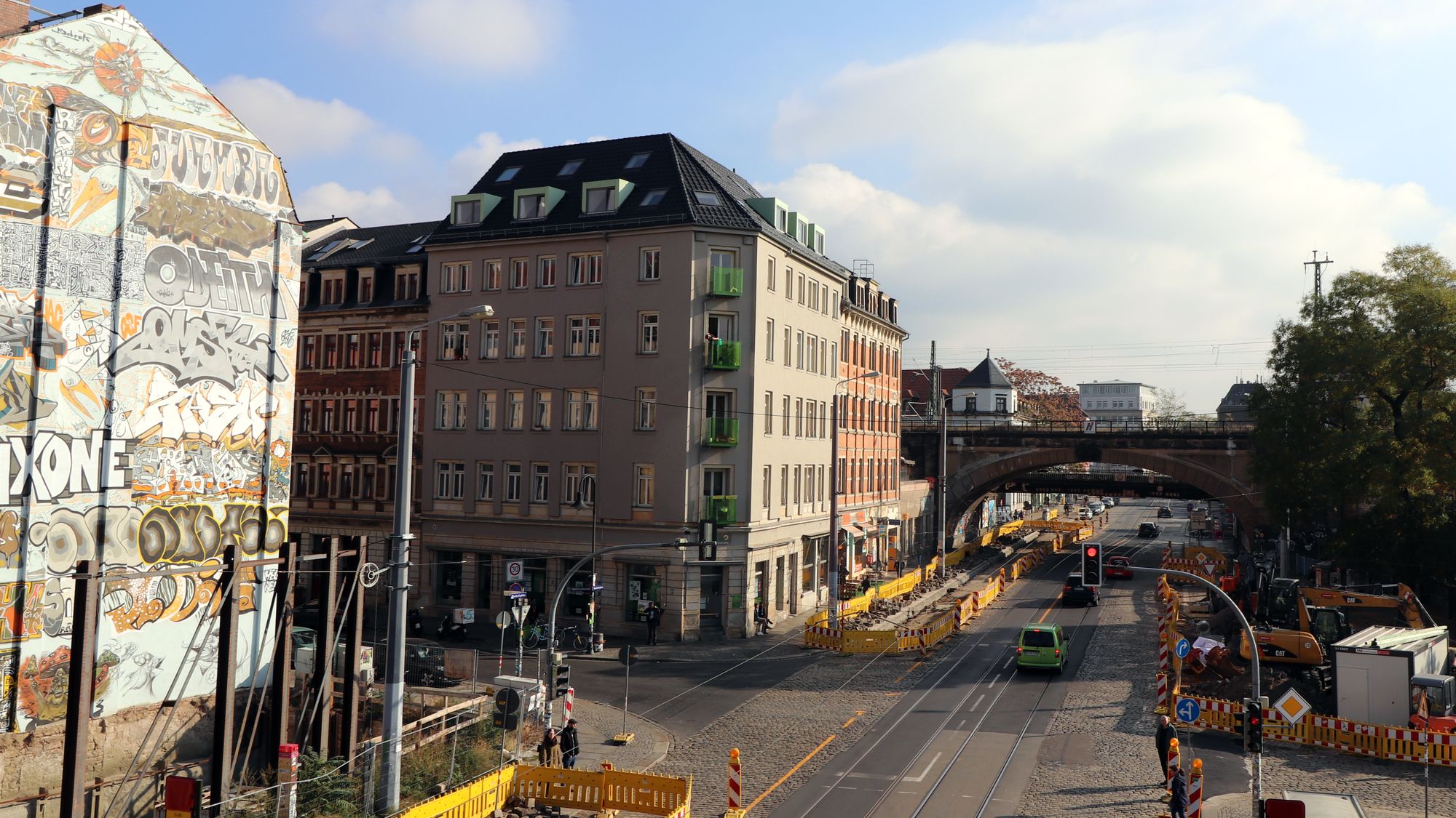 Bauarbeiten am Bischofsplatz