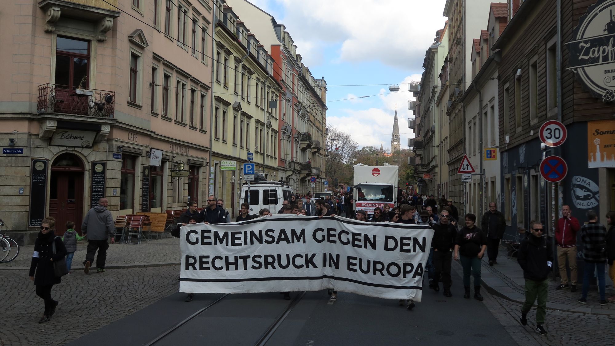 Demo auf der Görlitzer Straße
