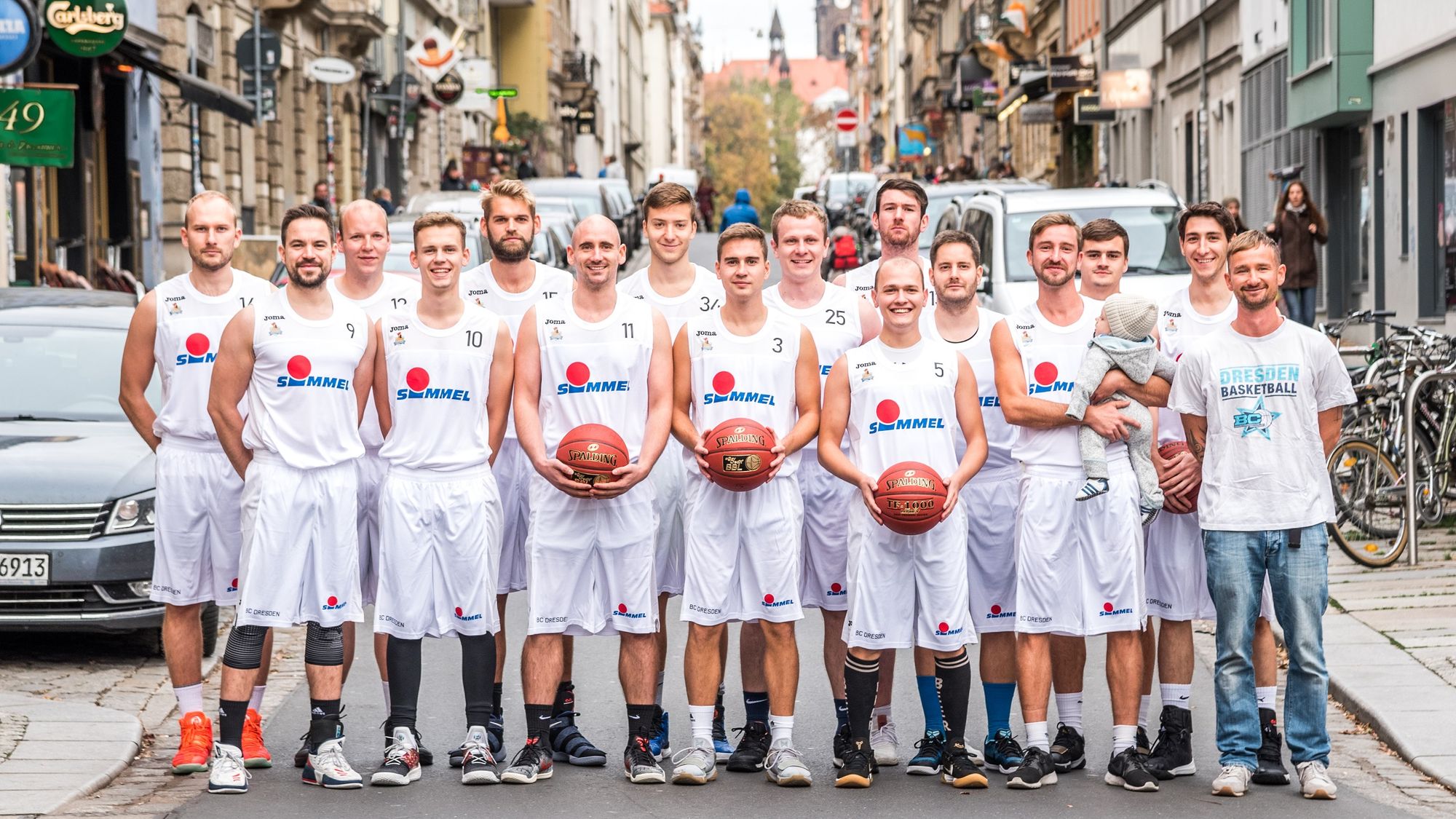 Die Basketballer der BC Dresden Knights