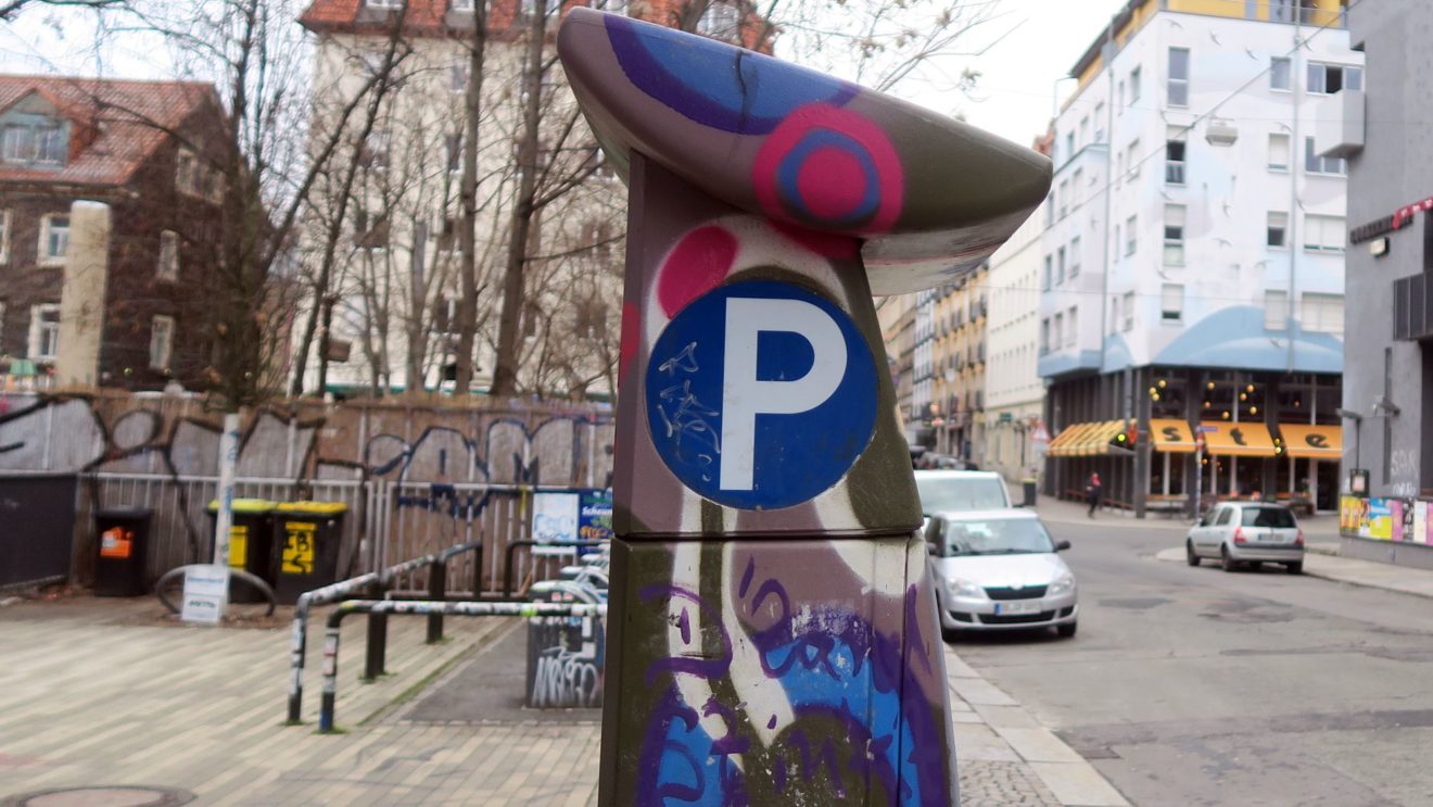 Parkautomat auf der Louisenstraße