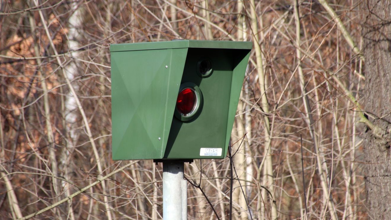 Der Blitzerkasten wurde erneuert.