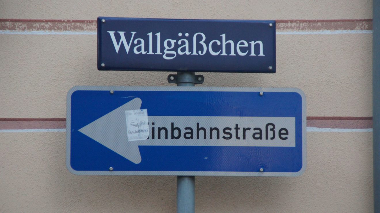 Das Wallgäßchen befand sich vor der ehemaligen Festungsmauer Altendresdens