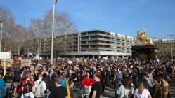 Demonstration am Neustädter Markt