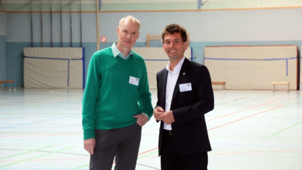 Die Vereinsvorsitzenden Frank Elsner und Steffen Tampe.