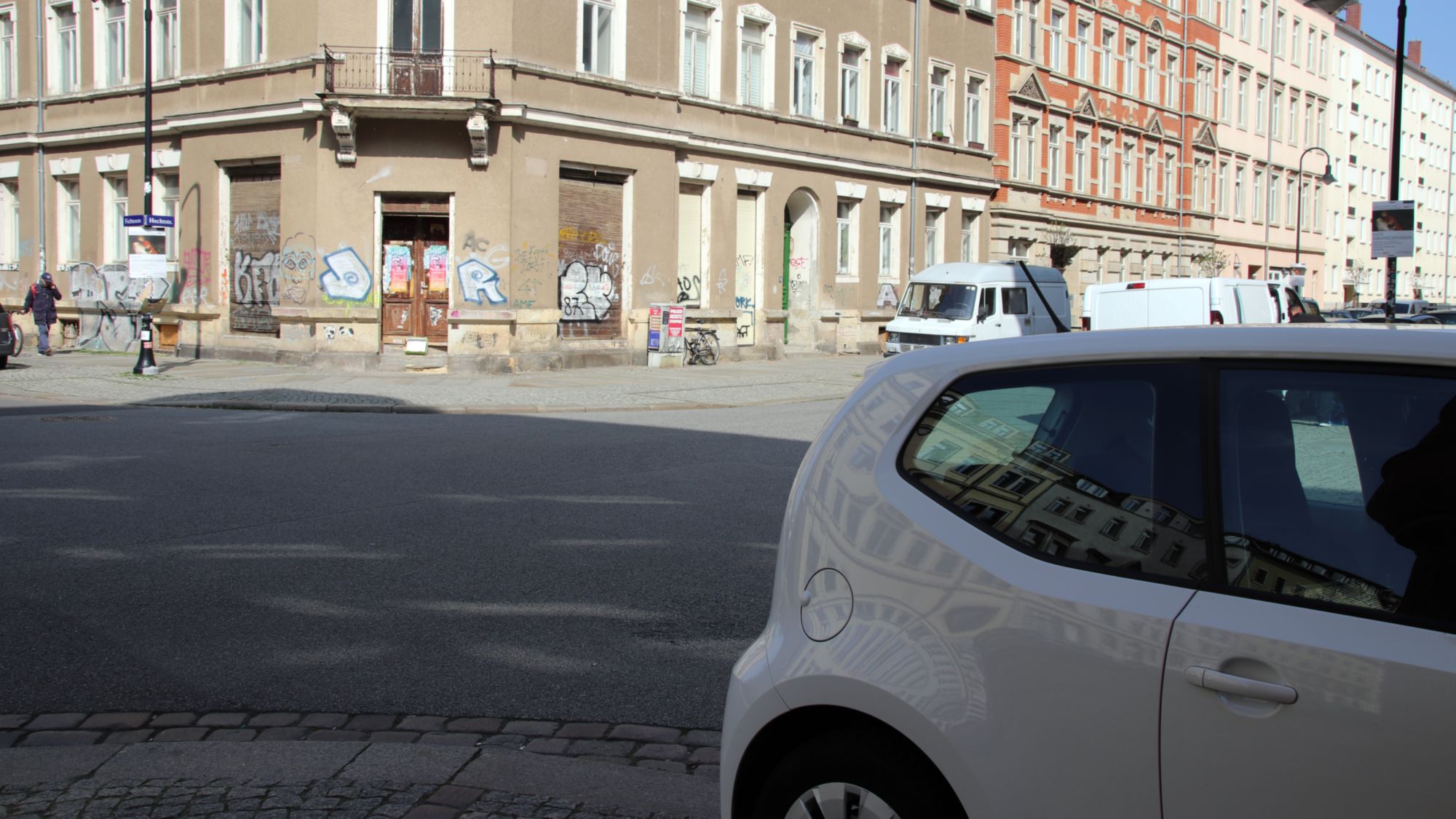 An der Kreuzung Hecht-/Fichtenstraße stand bisher immer eine große Bühne - ob das mit Fahrradbürgeln noch geht, ist derzeit unklar.