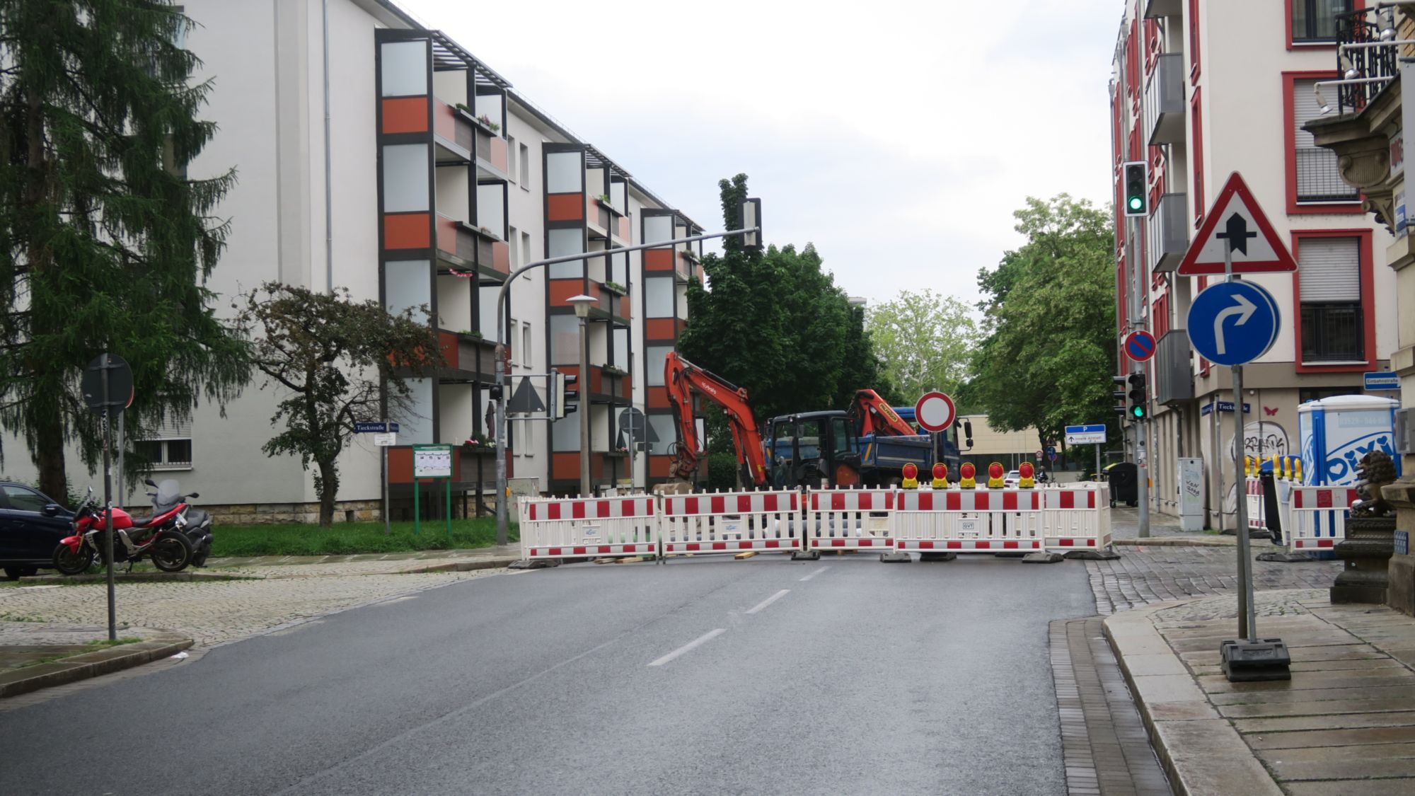 Weintraubenstraße gesperrt