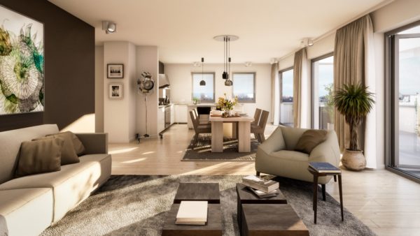 Visualisierung einer Wohnung: Cadman GmbH - Real Estate Marketing