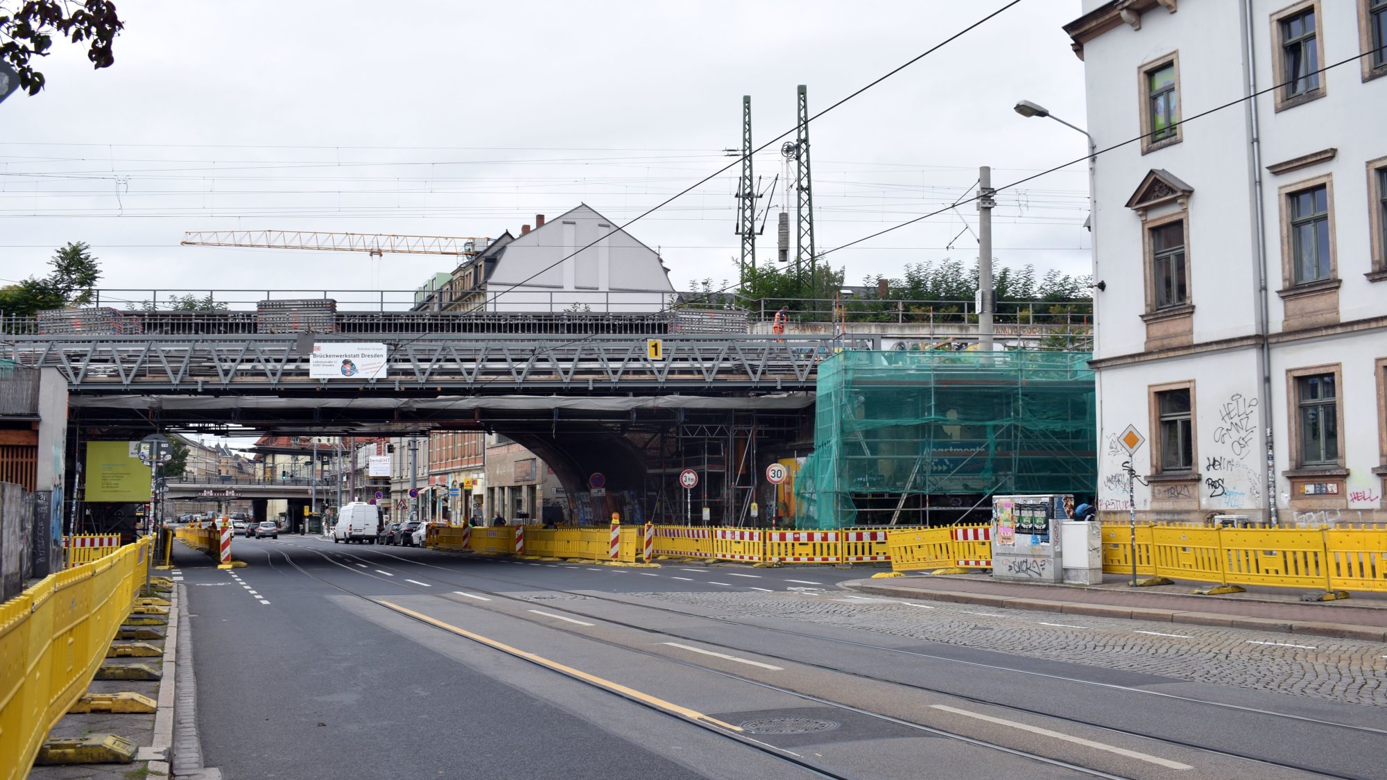 Brücke am Bischofsweg wird saniert. Foto: Nina