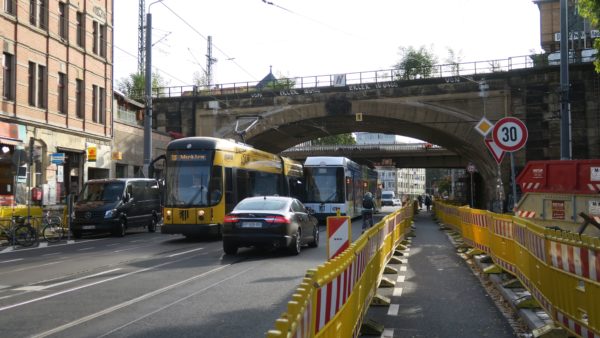 Das kommende Wochenende werden hier keine Straßenbahnen fahren können Foto: Nina