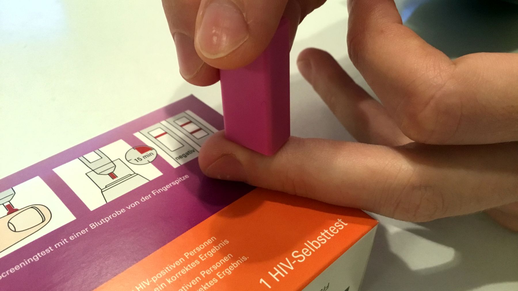 HIVSelbsttest bei der AidsHilfe Dresden NeustadtGeflüster