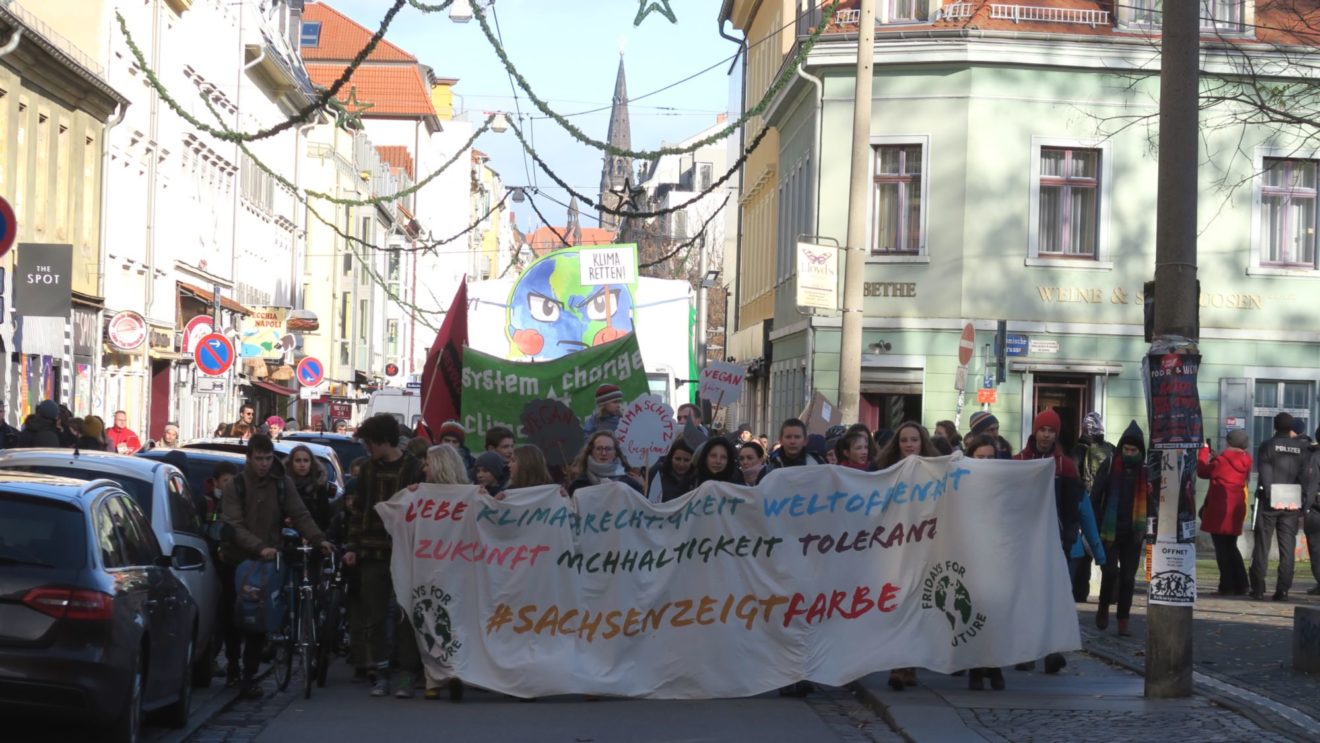 Fridays for future auf der Alaunstraße