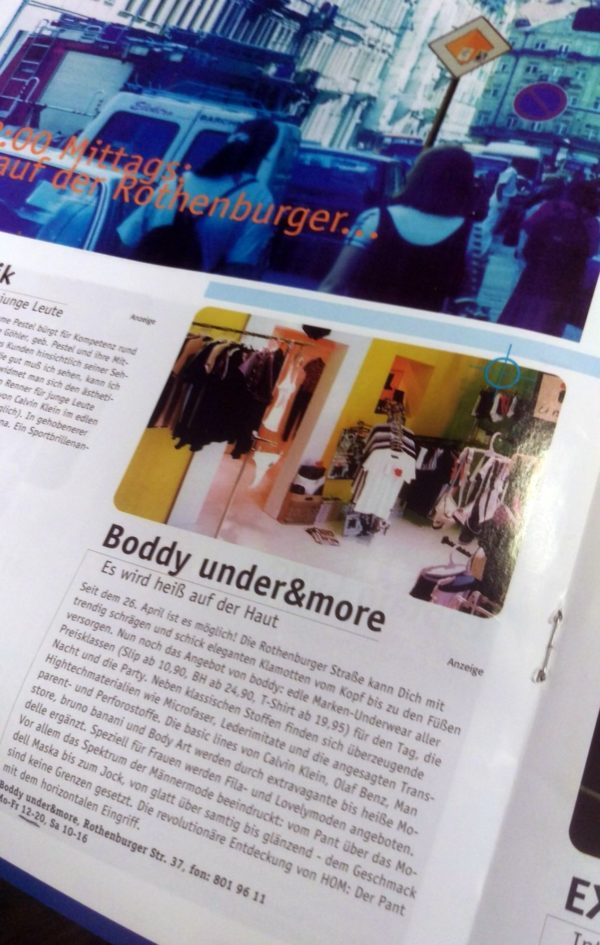 Blick in die Historie: "Boddy" im DRESDNER 8/1998.. Foto: Andrea Schubert-Fließbach