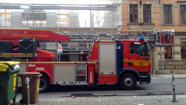 Feuerwehreinsatz auf der Görlitzer Straße