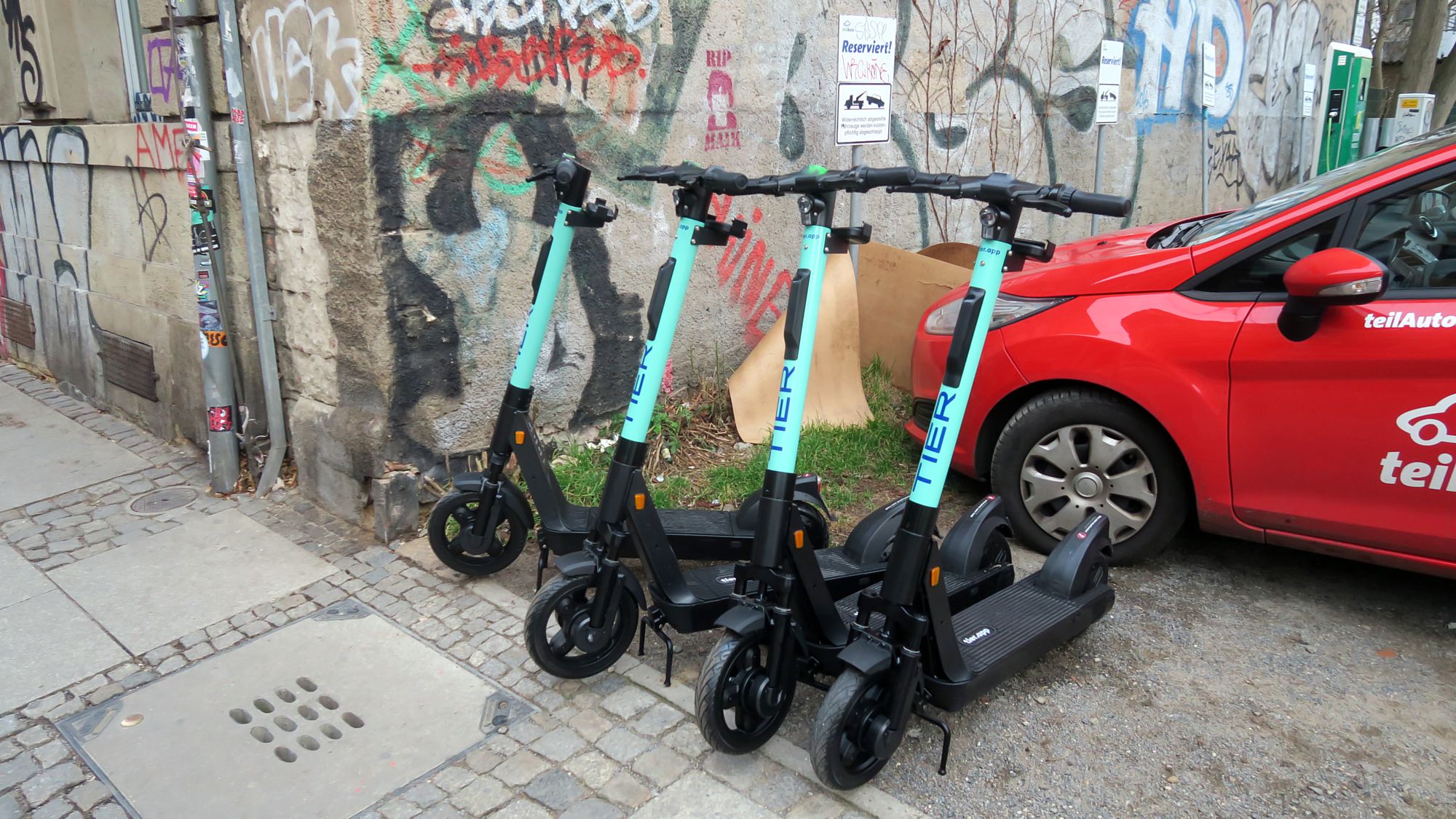 Tier-Roller auf der Görlitzer Straße
