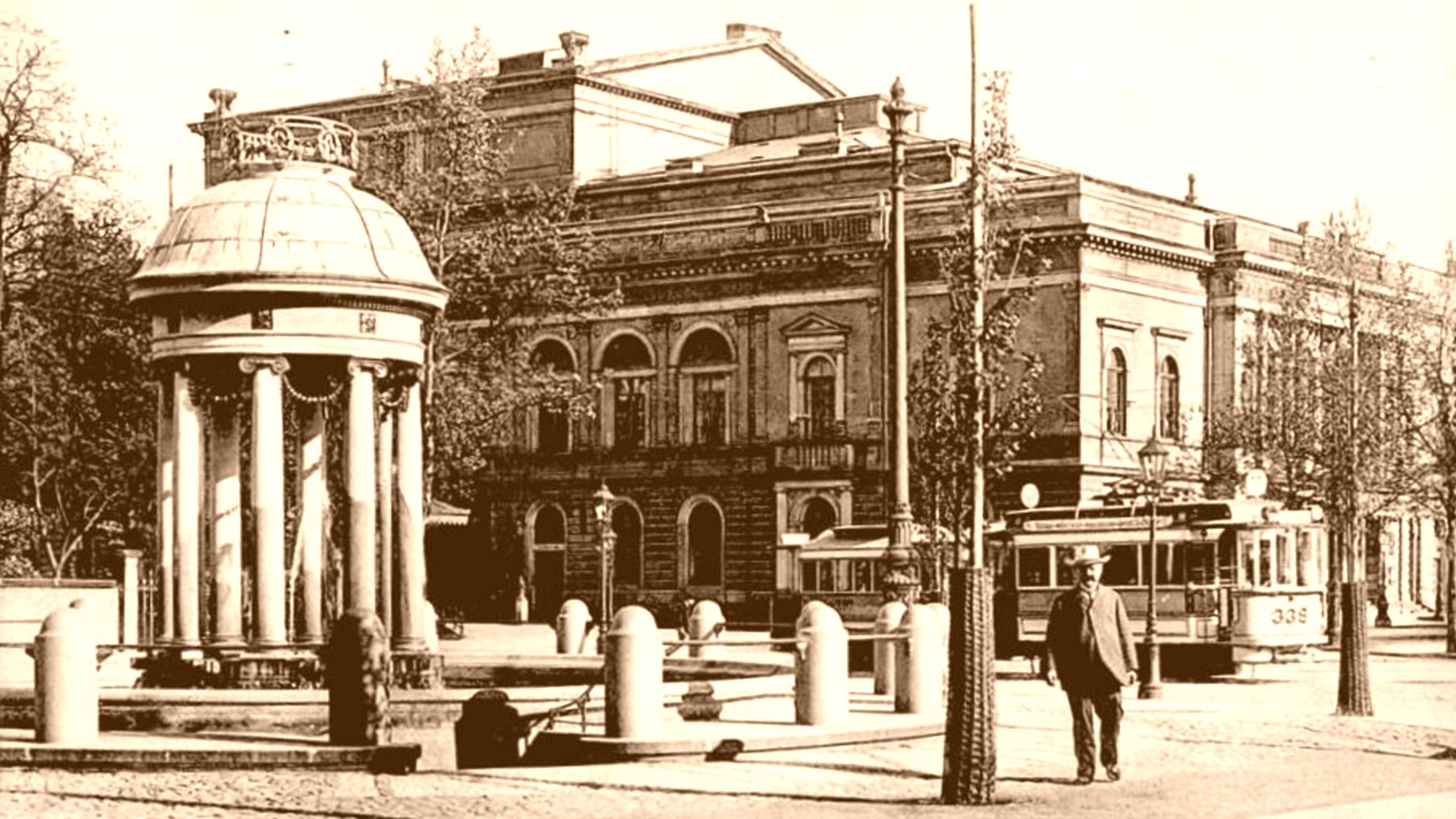 Albertplatz vor rund 100 Jahren