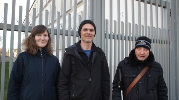 Setzen sich für Menschen in Abschiebehaft ein: Ruth Borchers, Jörg Eichler, Marco Rademann.