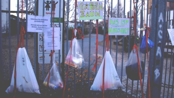 Dieser Gabenzaun befindet sich vor dem Spielplatz Louisengrün.