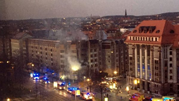 Brand an der Albertstraße - Foto: Ralf Liebscher