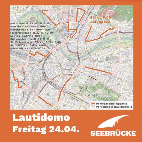 Demonstration mit Lautsprecherwagen