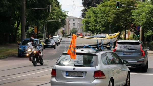 Bautzner Straße in Höhe der Brockhausstraße vor Beginn der Sanierungsarbeiten - Foto: Archiv