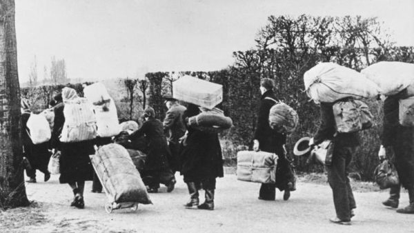 Flüchtlingstrek im Jahre 1945