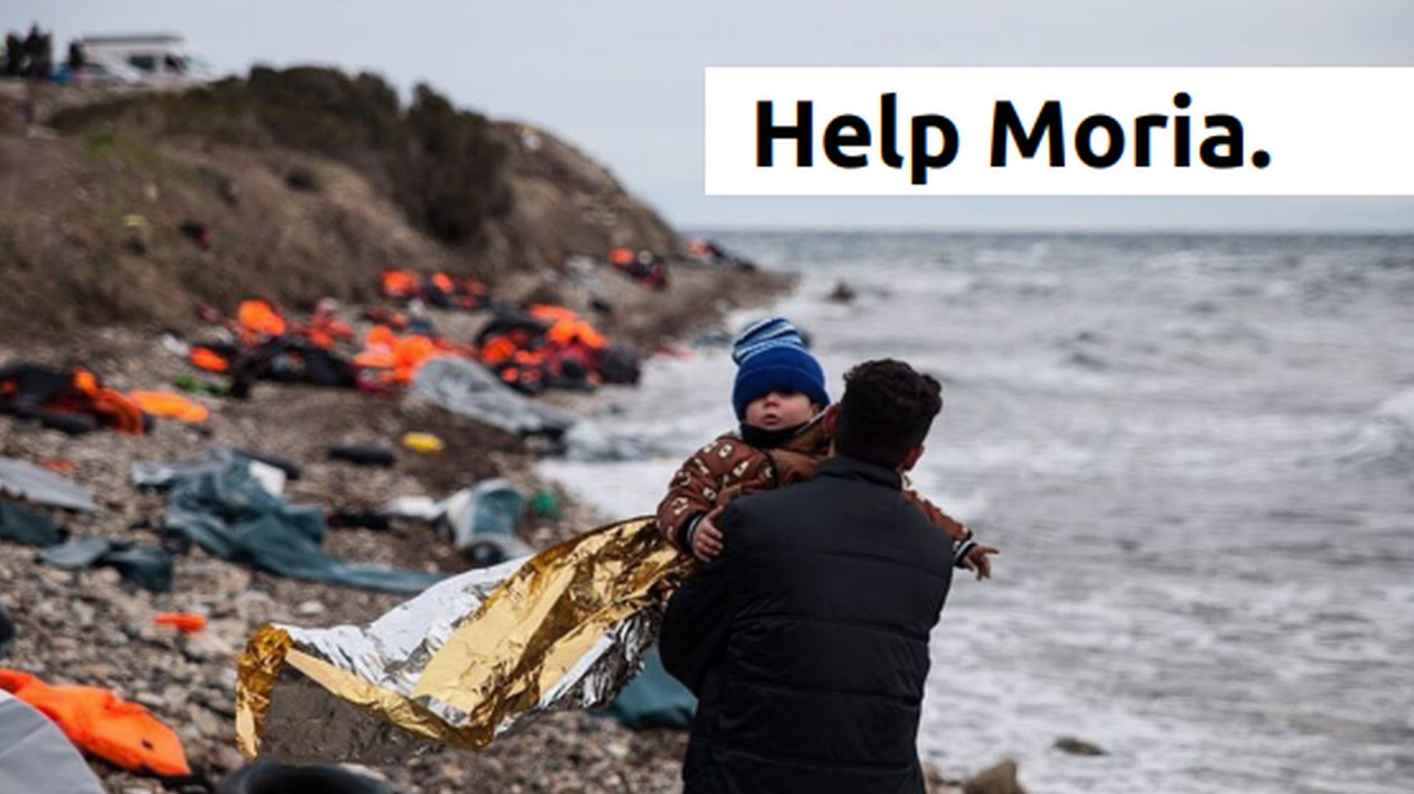 Volt hat die Initiative "EuropeCares ins Leben gerufen, um den Menschen im Lager von Moria zu helfen. Foto: PR
