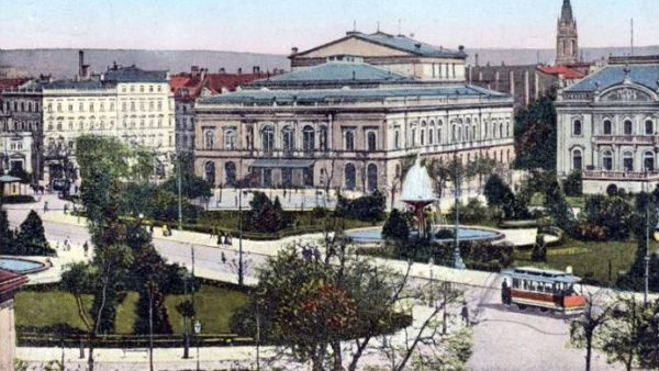Alberttheater - Postkartenmotiv von 1913
