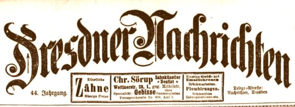 Dresdner Nachrichten von 1899