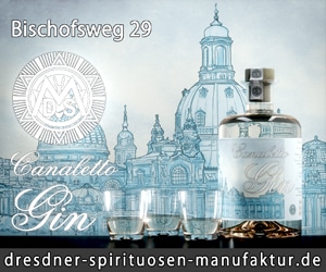 Canaletto-Gin der Dresdner Spirituosen Manufaktur