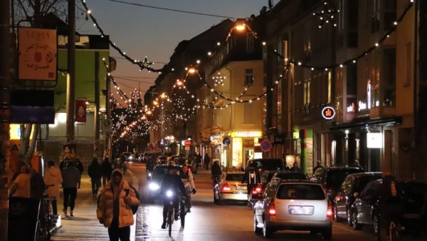 Weihnachtsbeleuchtung in der Dresdner Neustadt